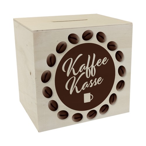 Kaffeekasse spardose aus - spardose, holz