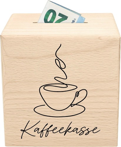 Kaffeekasse aus holz als - aus,