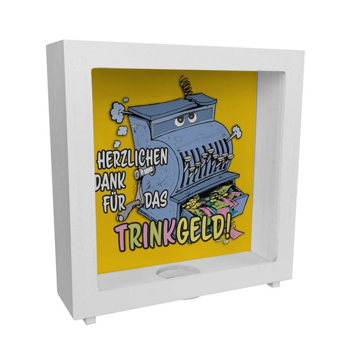 Trinkgeld rahmen spardose - trinkgeld, aus