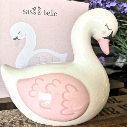 Schwan swan weiß spardose - swan,