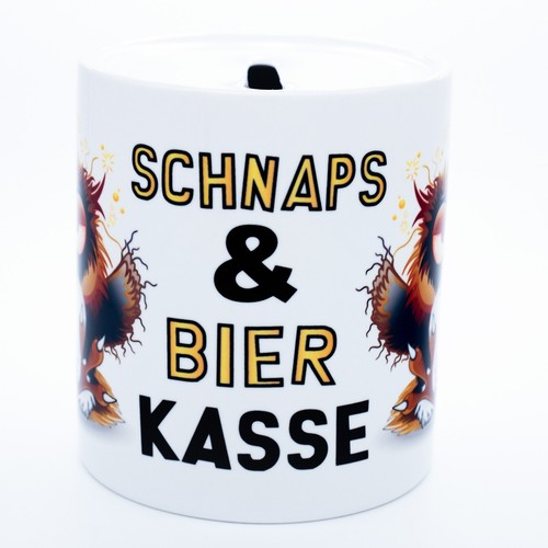 Schnaps bier kasse spardose - bier,